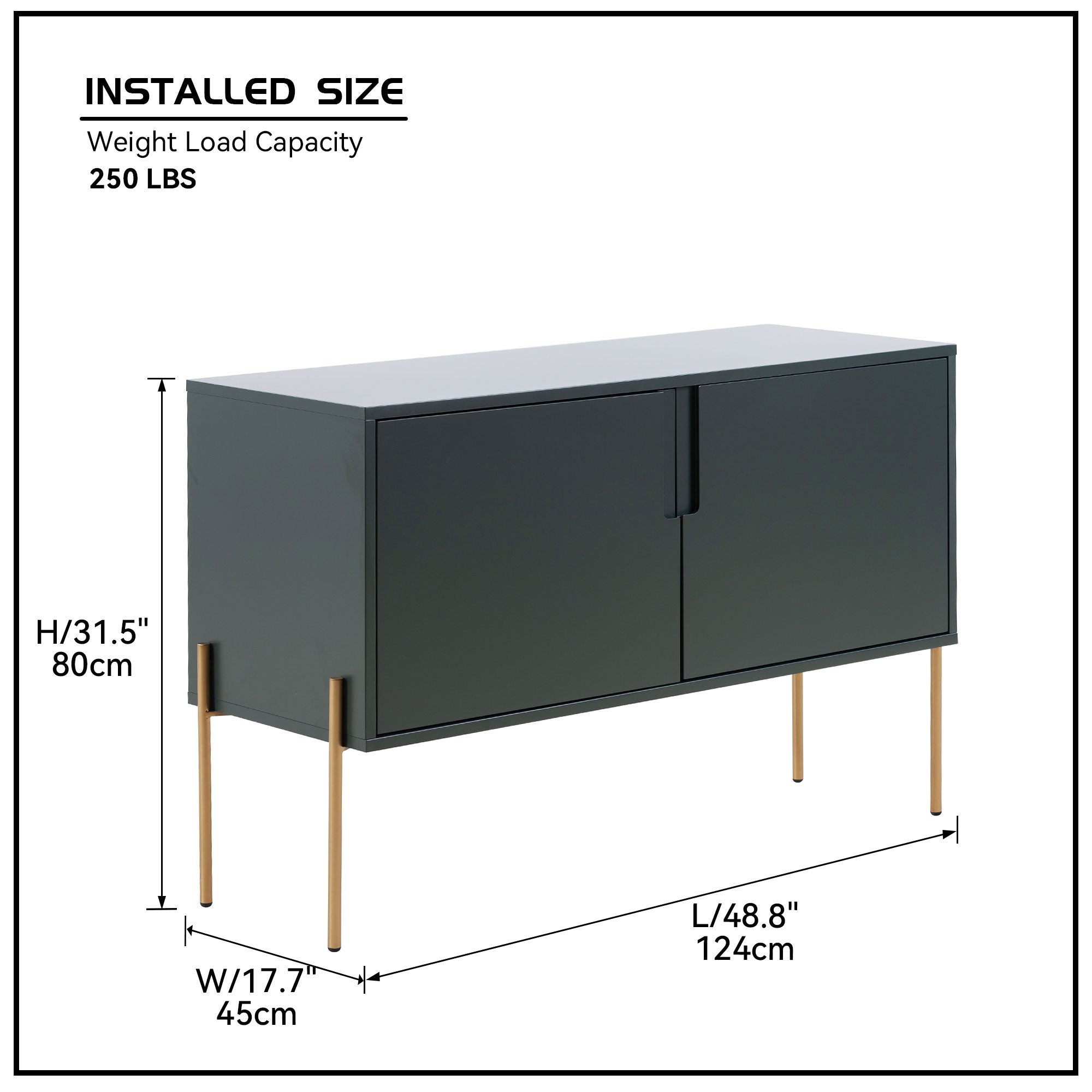 Modern Entertainment TV Stand Storage Cabinet