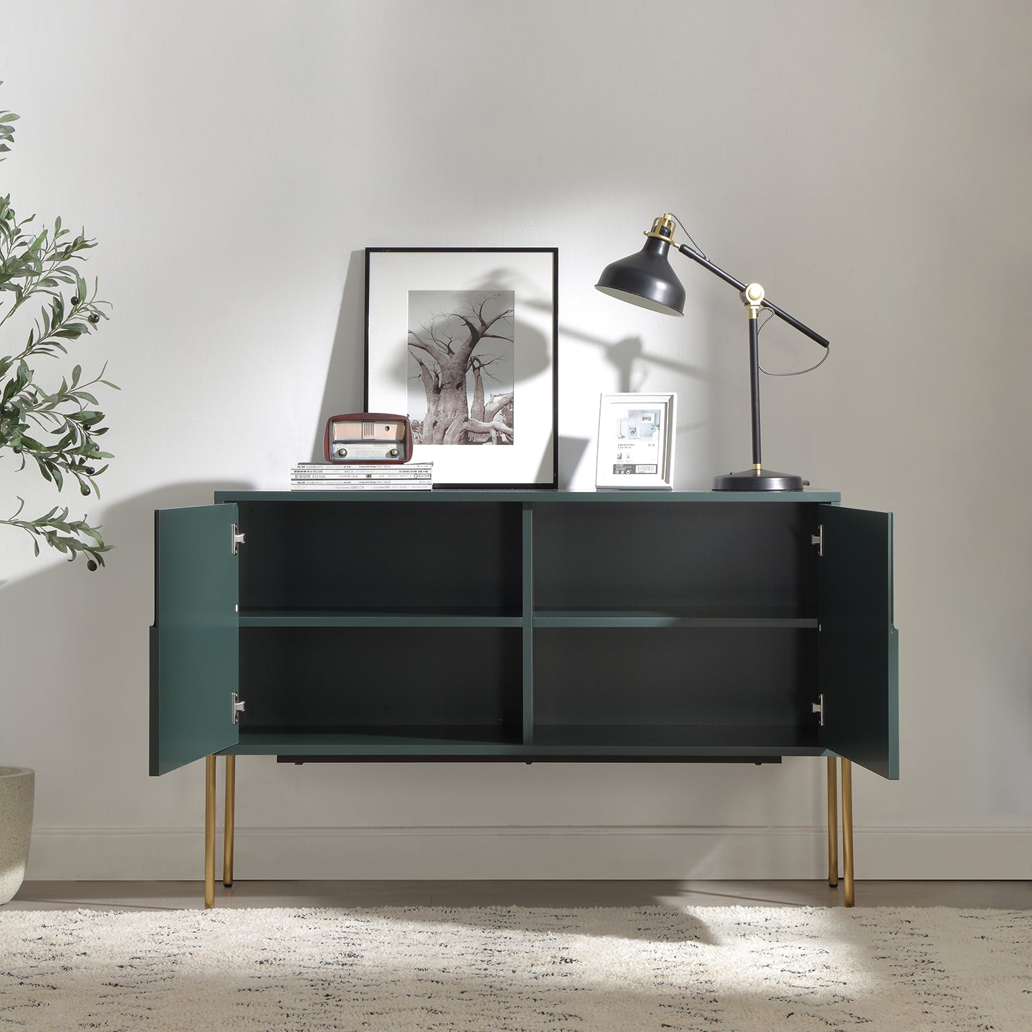 Modern Entertainment TV Stand Storage Cabinet