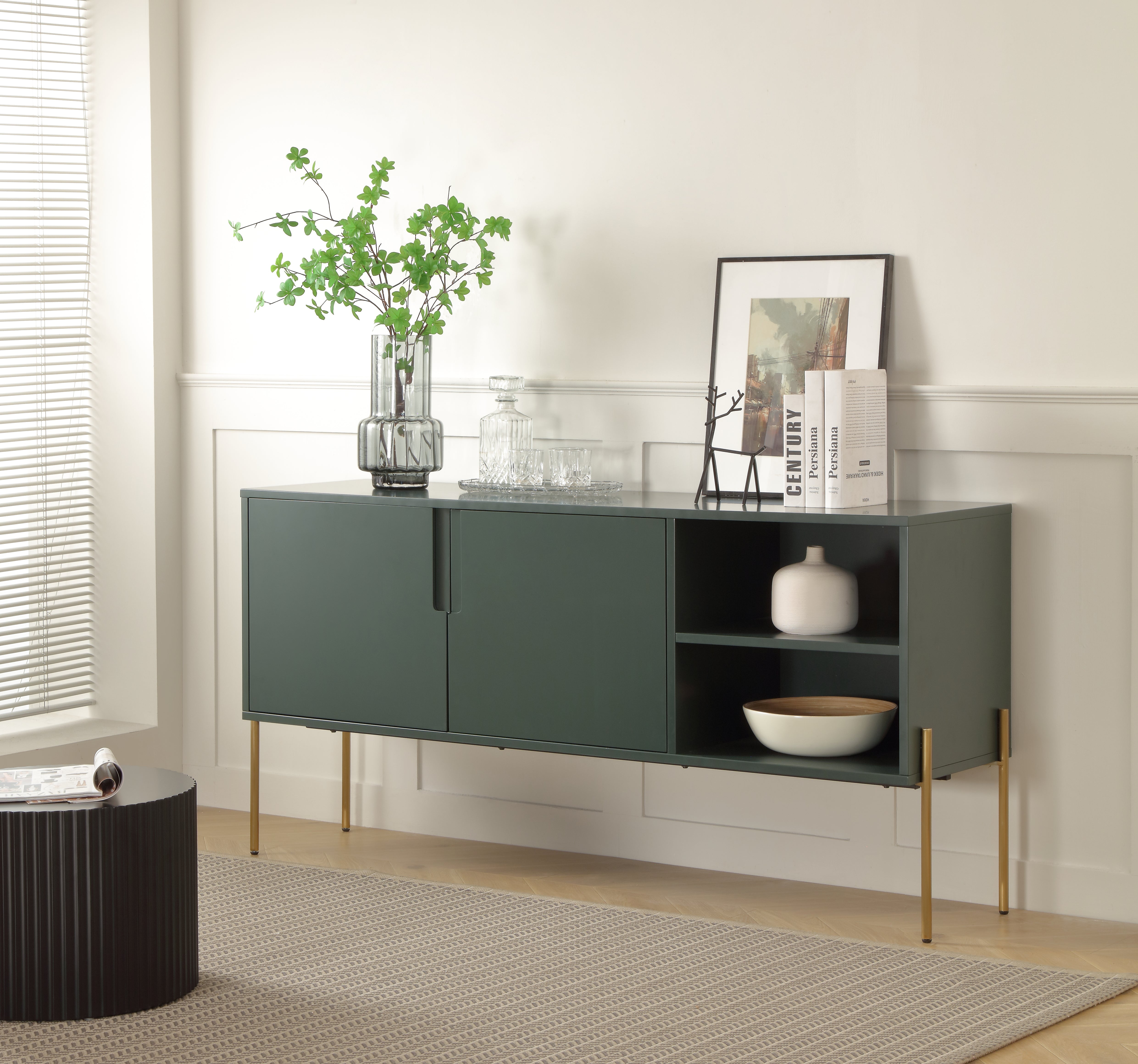 Modern Entertainment TV Stand Storage Cabinet