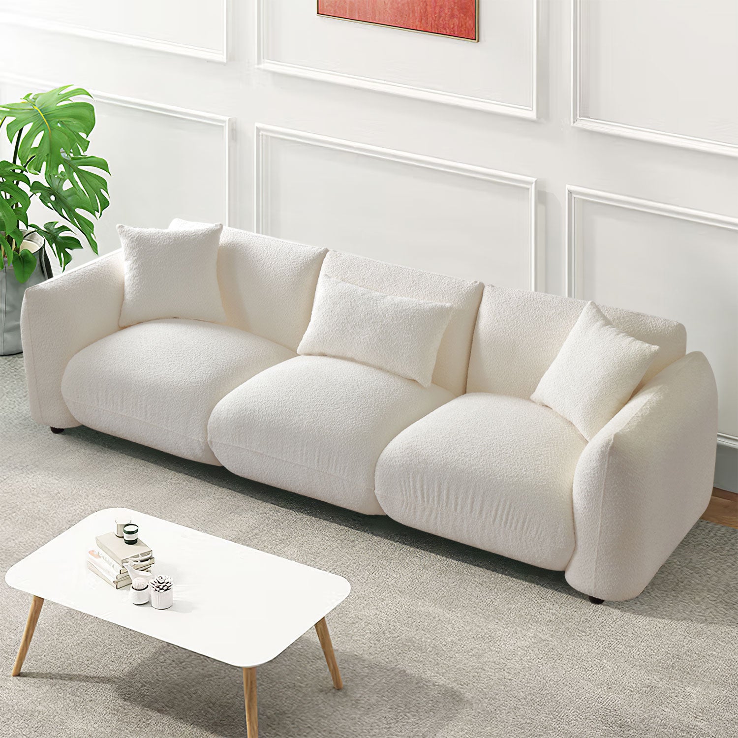 Modern Couch 3-Seater Sofa for Livingroom
