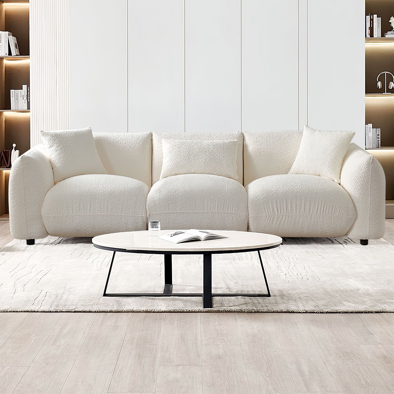 Modern Couch 3-Seater Sofa for Livingroom
