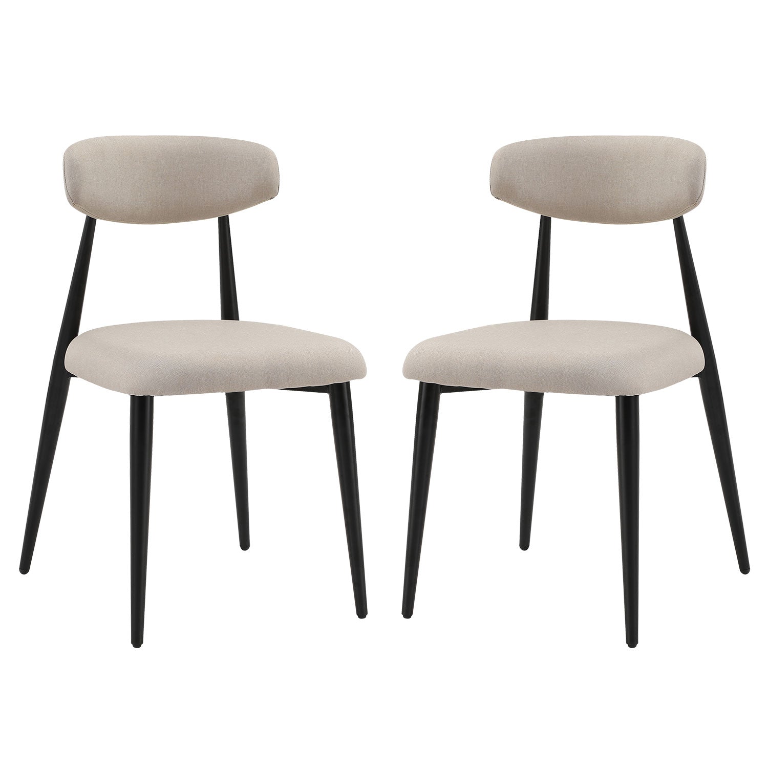 Dining Chairs , Upholstered Chairs with Metal Legs for Kitchen Dining Room