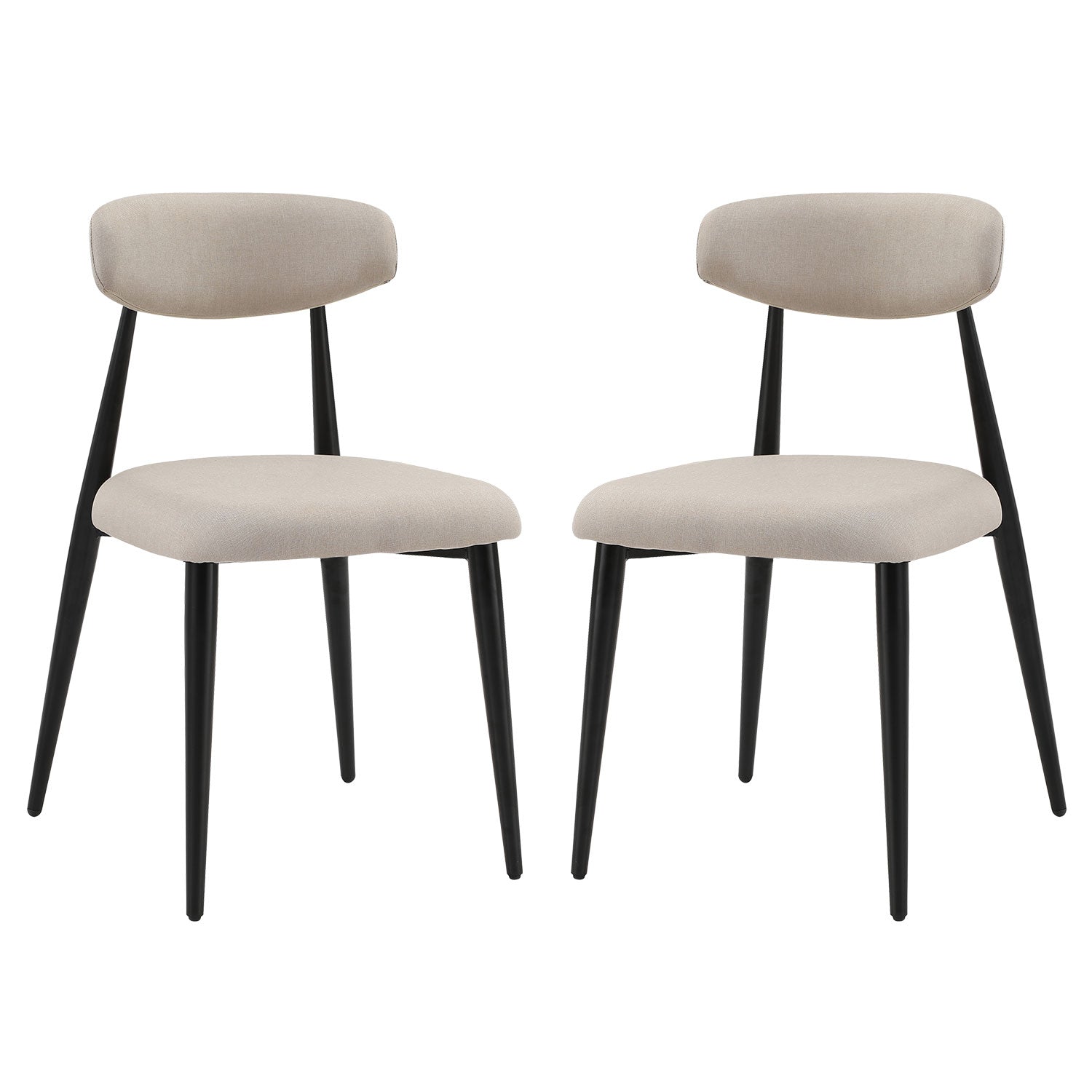 Dining Chairs , Upholstered Chairs with Metal Legs for Kitchen Dining Room