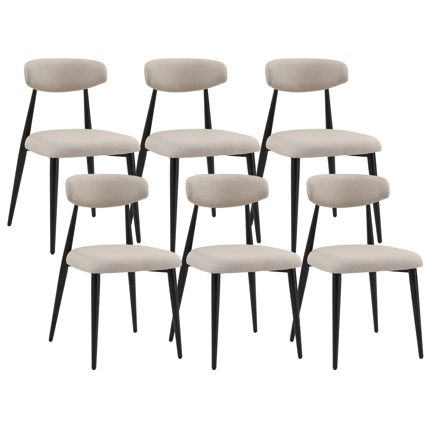 Dining Chairs , Upholstered Chairs with Metal Legs for Kitchen Dining Room