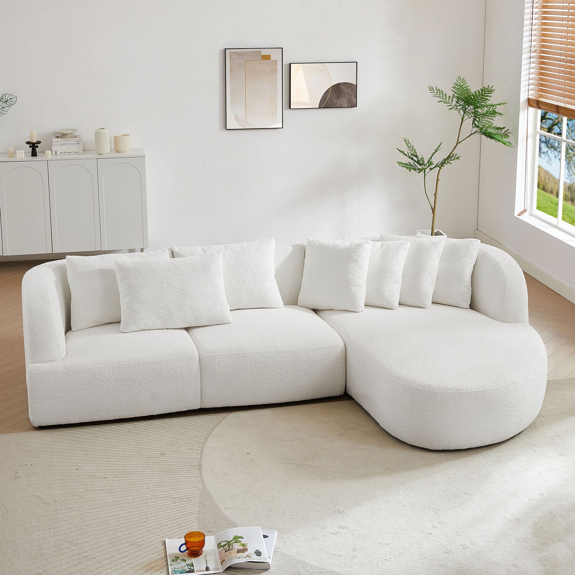 Convertible Corner Sofa with armrest and sectional Sofa