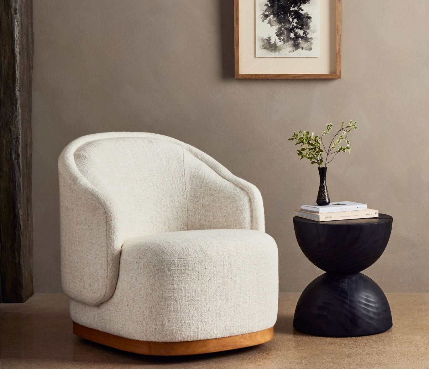 Martine Swivel Chair Omari Natural