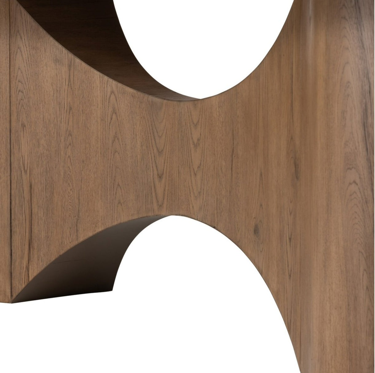 Olexey Oval Dining Table Rubbed Light Oak