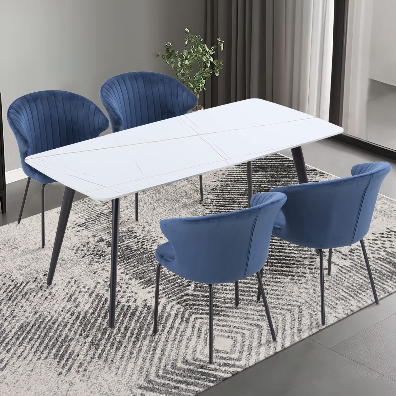 Velvet Dining Chairs Set of 2