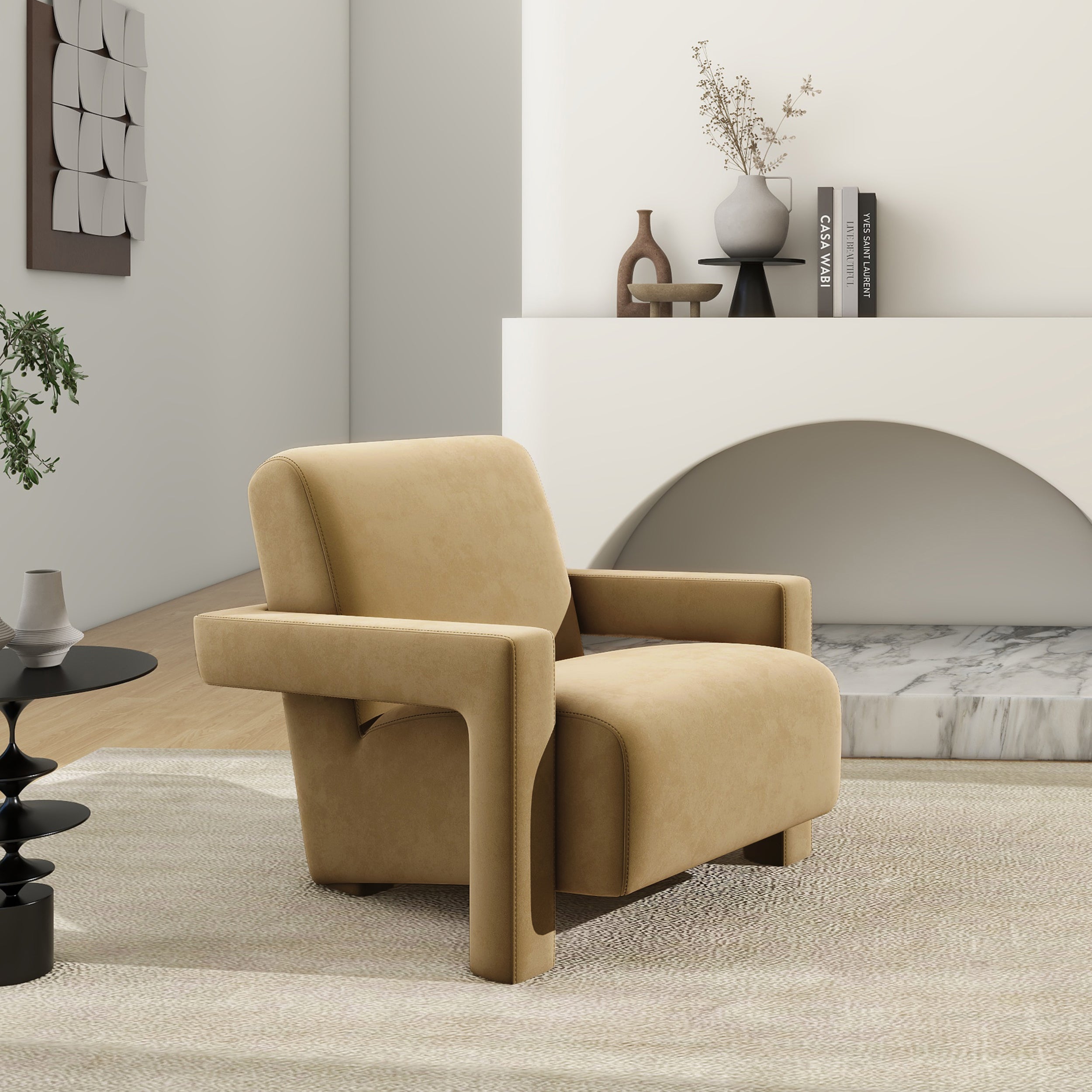 28.5" Fully Upholstered Accent Arm Chair