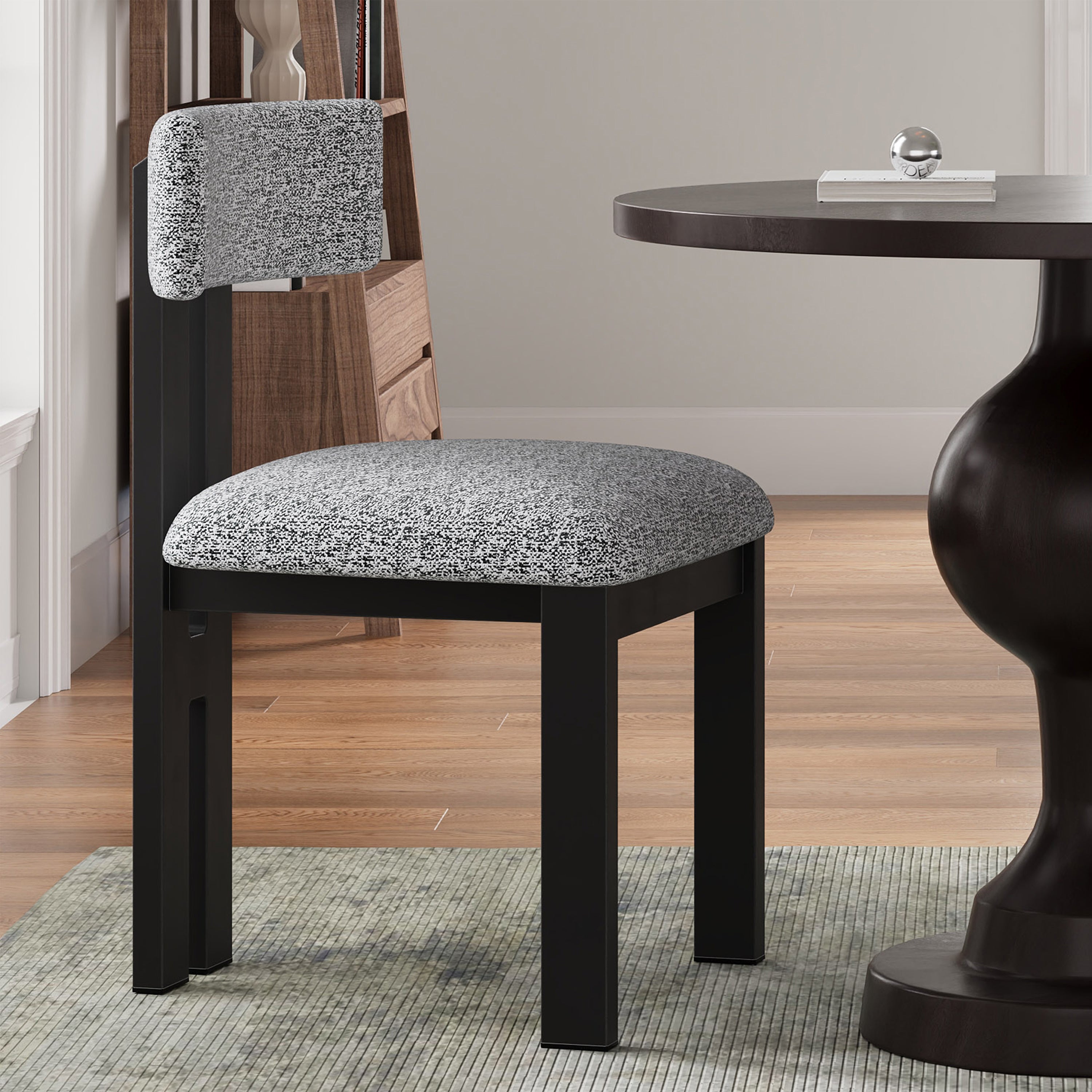 Upholstered Armless Dining Chairs Set Of 2