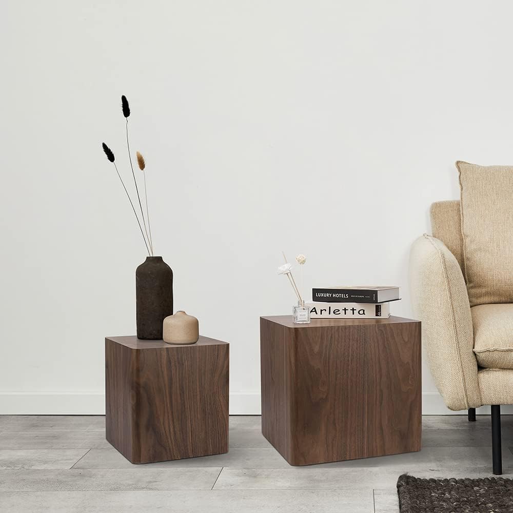 Walnut Nesting Coffee Table Set of 2