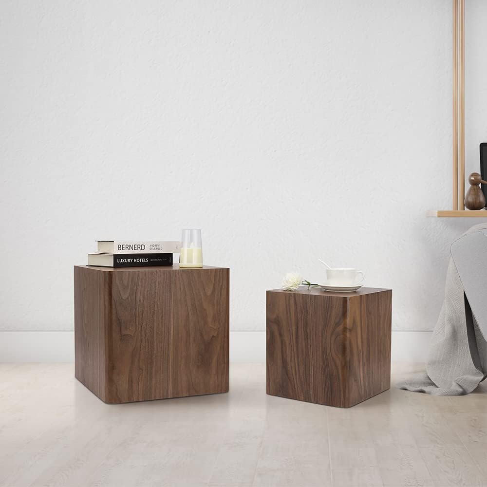 Walnut Nesting Coffee Table Set of 2