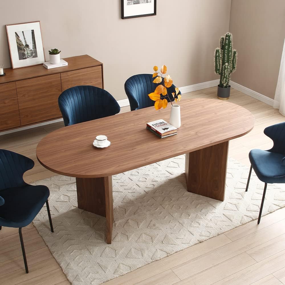 Oval Wood Dining Table