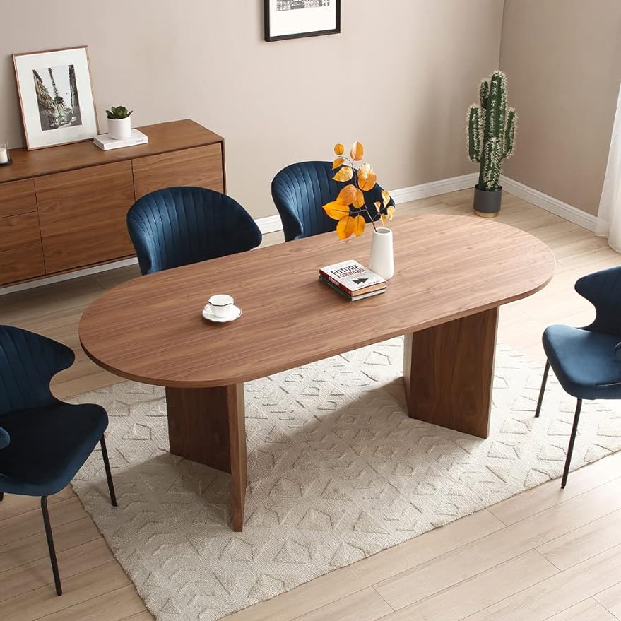 Oval Wood Dining Table
