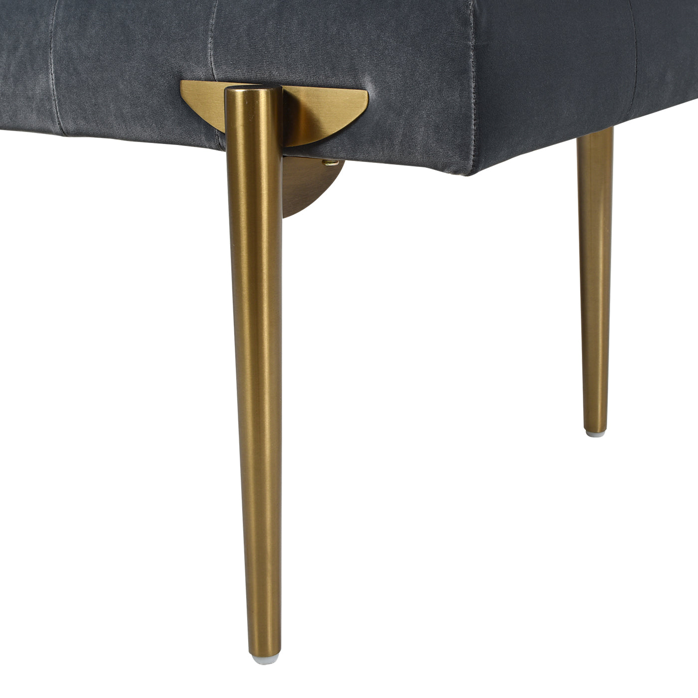 Upholstered Gold Accent Bench
