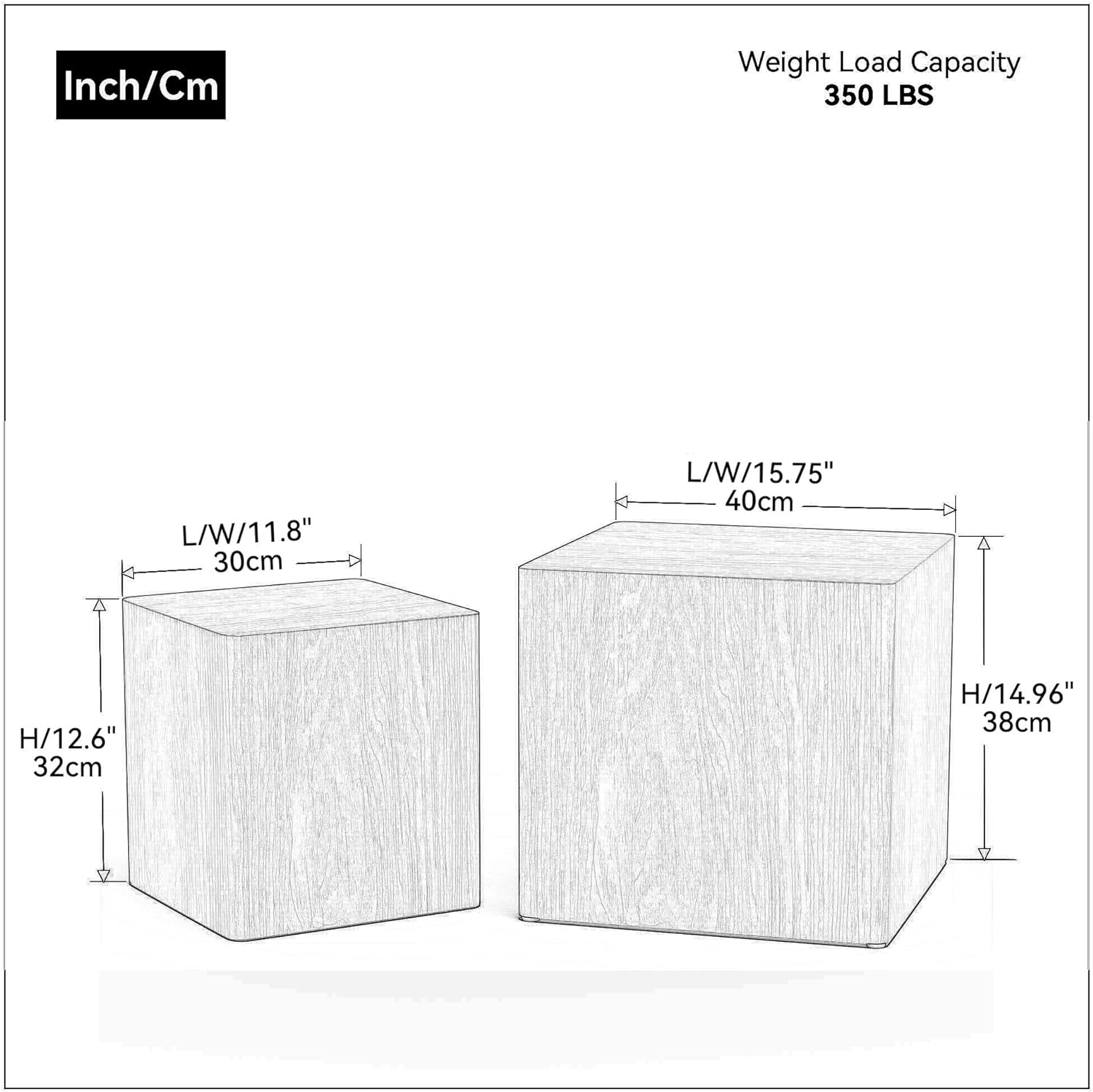 Walnut Nesting Coffee Table Set of 2