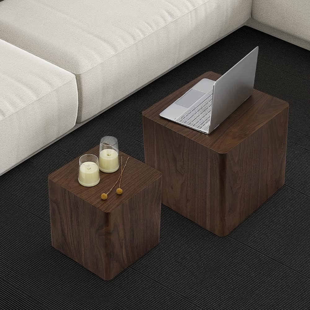 Walnut Nesting Coffee Table Set of 2