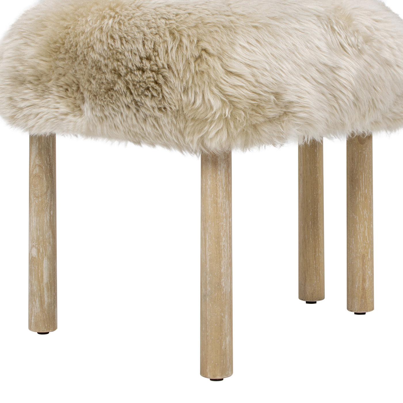 Sheepskin Fur Split Back Dining Chair