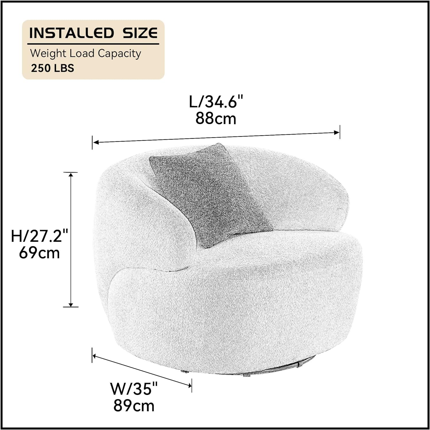 Swivel Accent Sofa Chair