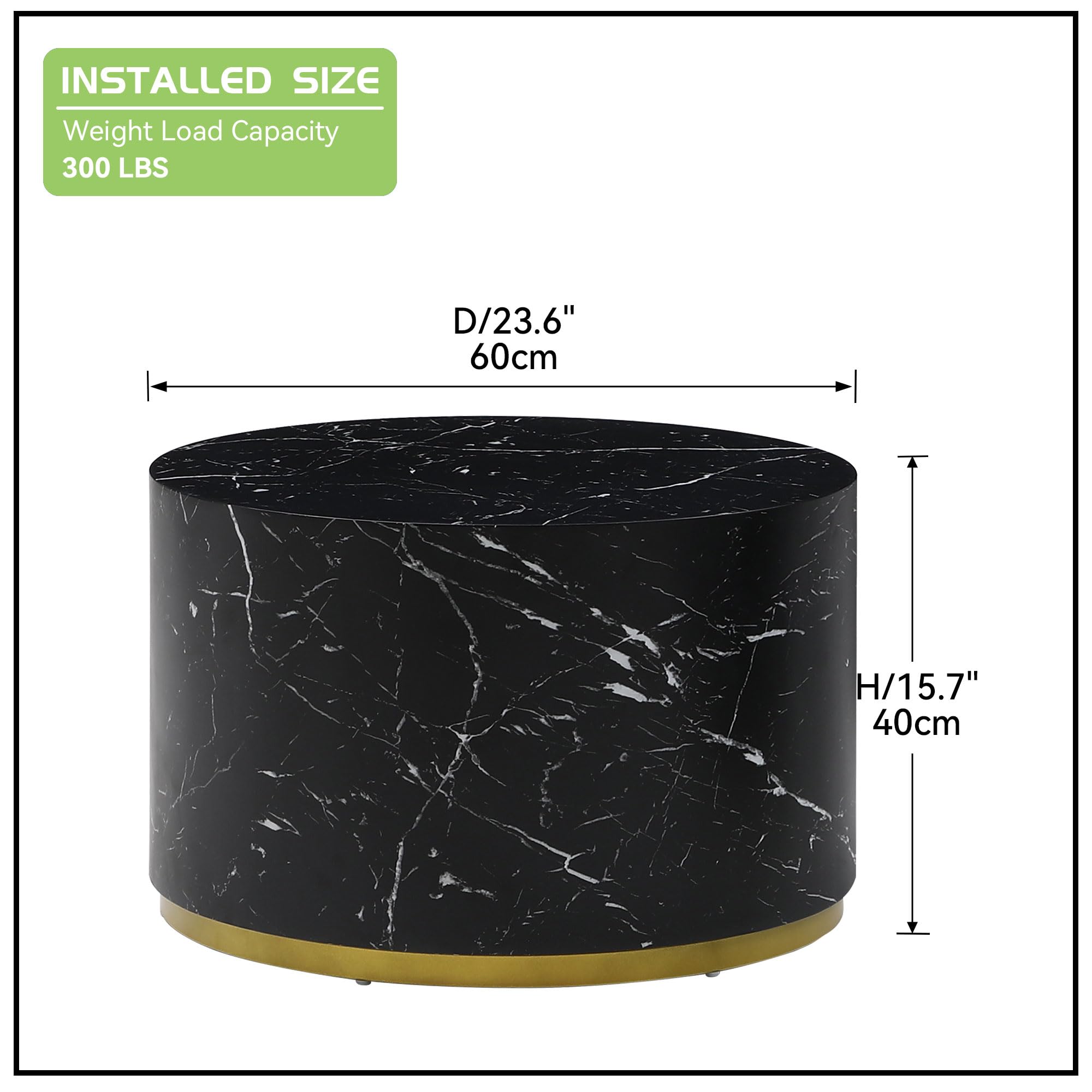 Round Coffee Table Small Side Table