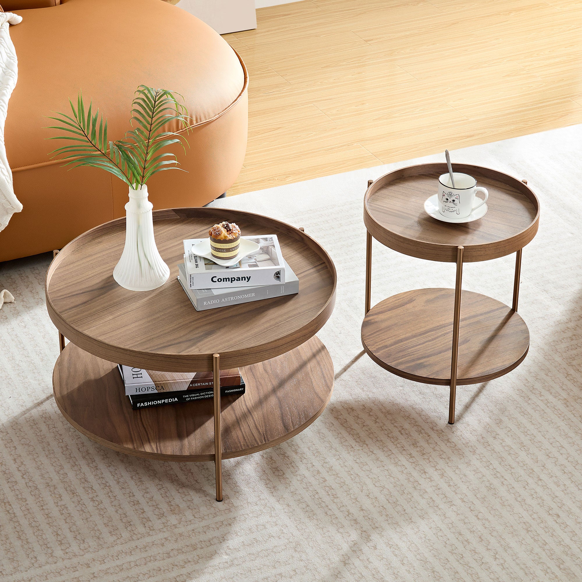 Nesting Coffee Tables for Living, Bedroom & More: 2 - Tier, 2 - Piece, Easy Setup
