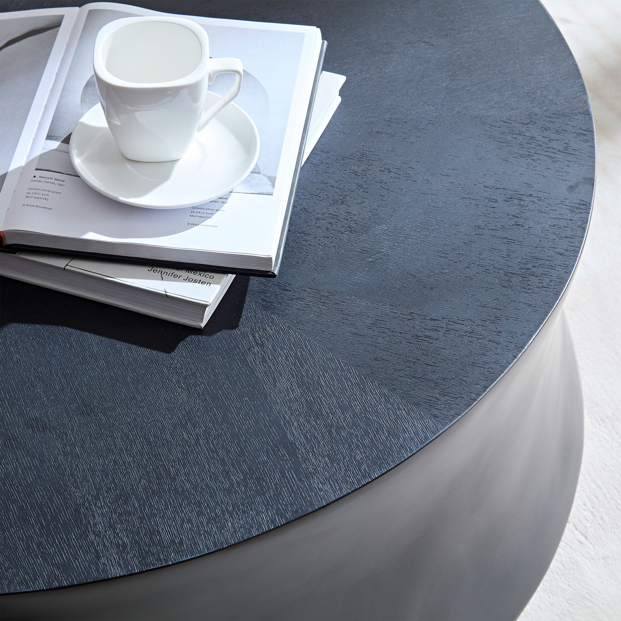35.43 Inch Modern Round Coffee Table