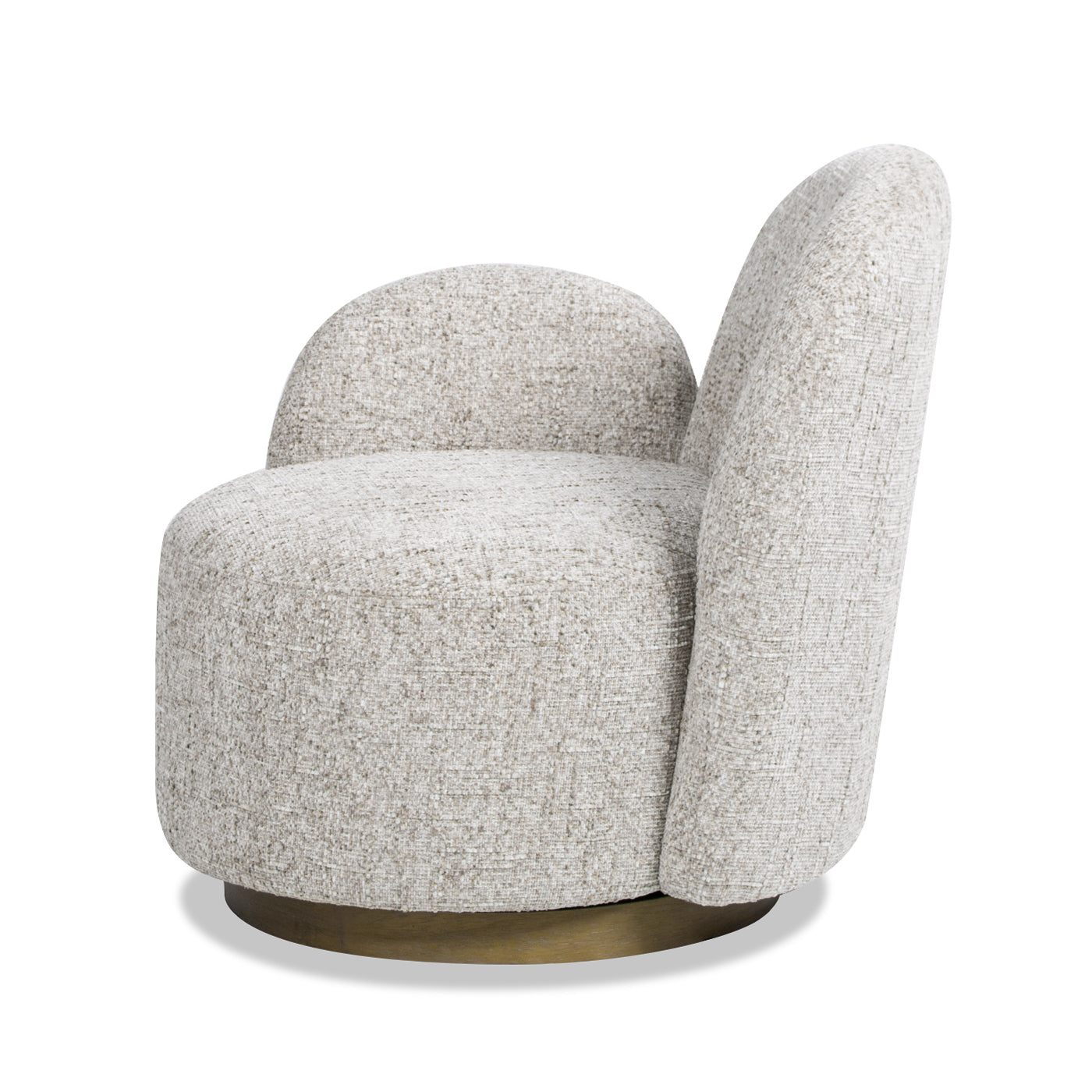 RAF One-Arm Swivel Accent Chair