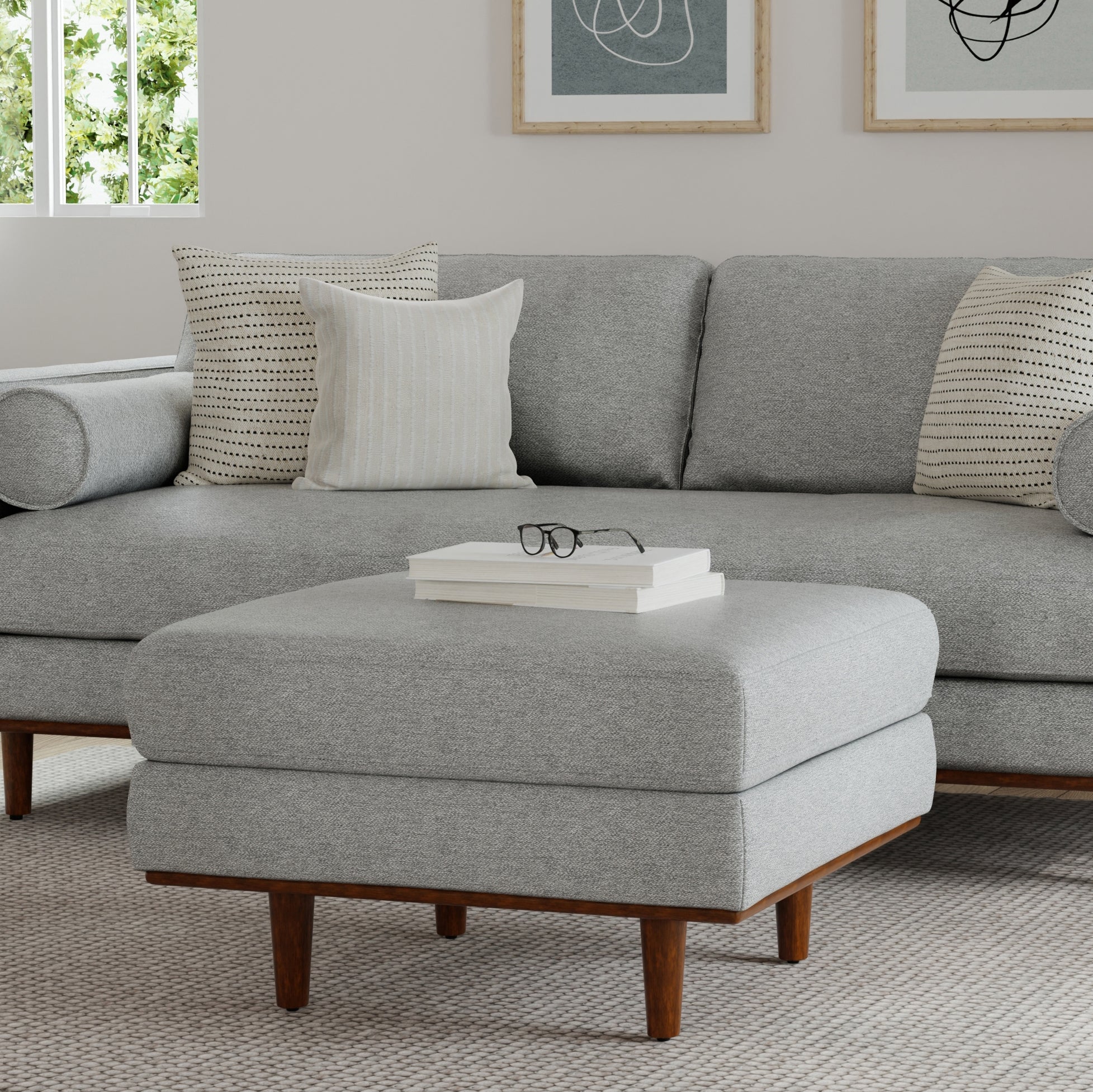 Morrison 72-inch Sofa and Ottoman