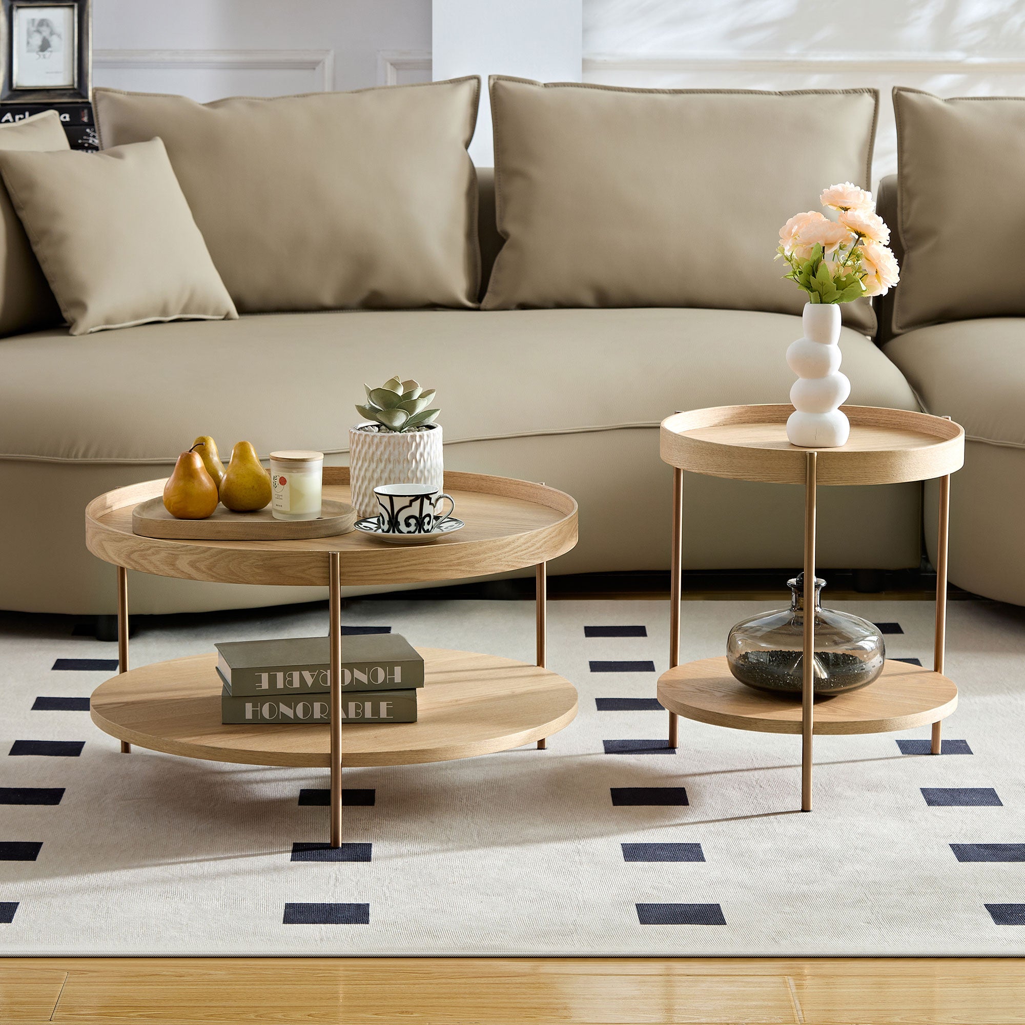 Nesting Coffee Tables for Living, Bedroom & More: 2 - Tier, 2 - Piece, Easy Setup