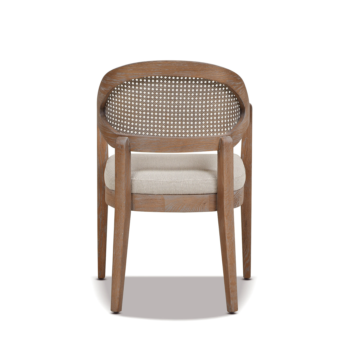 Americana Mid-Century Modern Cane Back Dining Chair