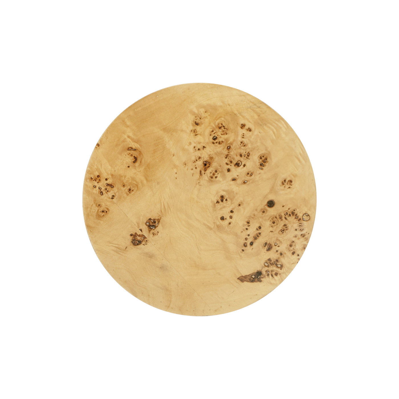 Burl Accent Pillar Side Table | 29.5" Column / Plinth – Unique Burl Wood Veneer, Natural Grain Variations
