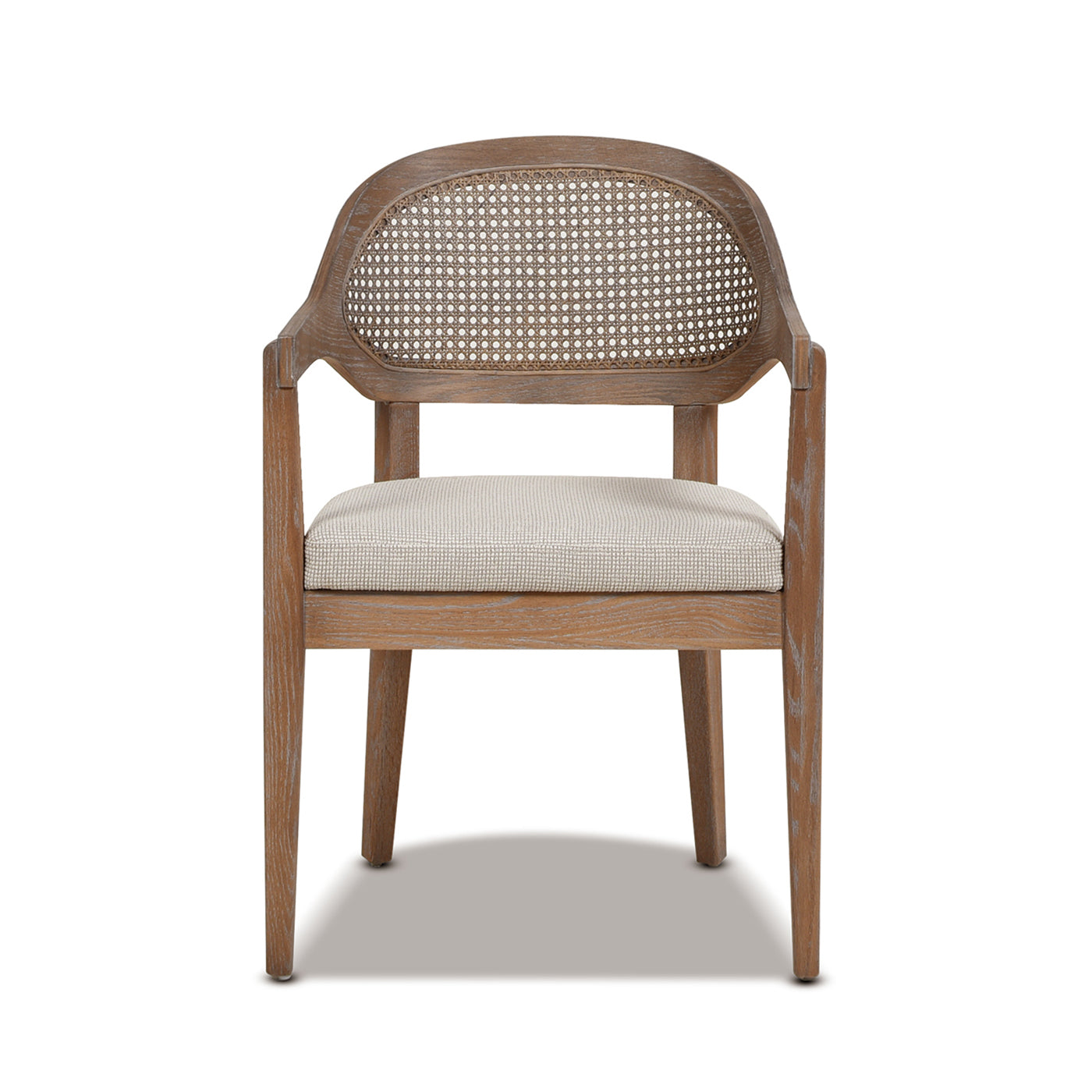 Americana Mid-Century Modern Cane Back Dining Chair