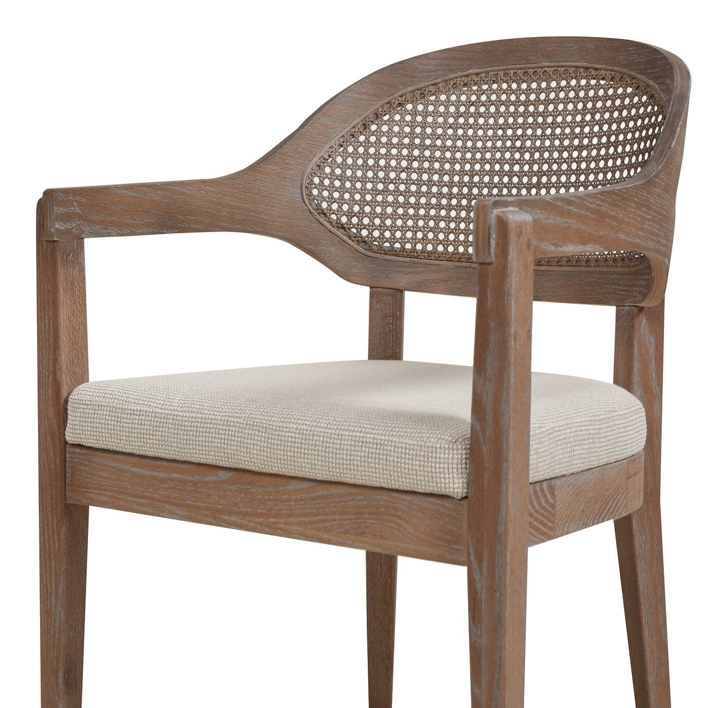 Americana Mid-Century Modern Cane Back Dining Chair