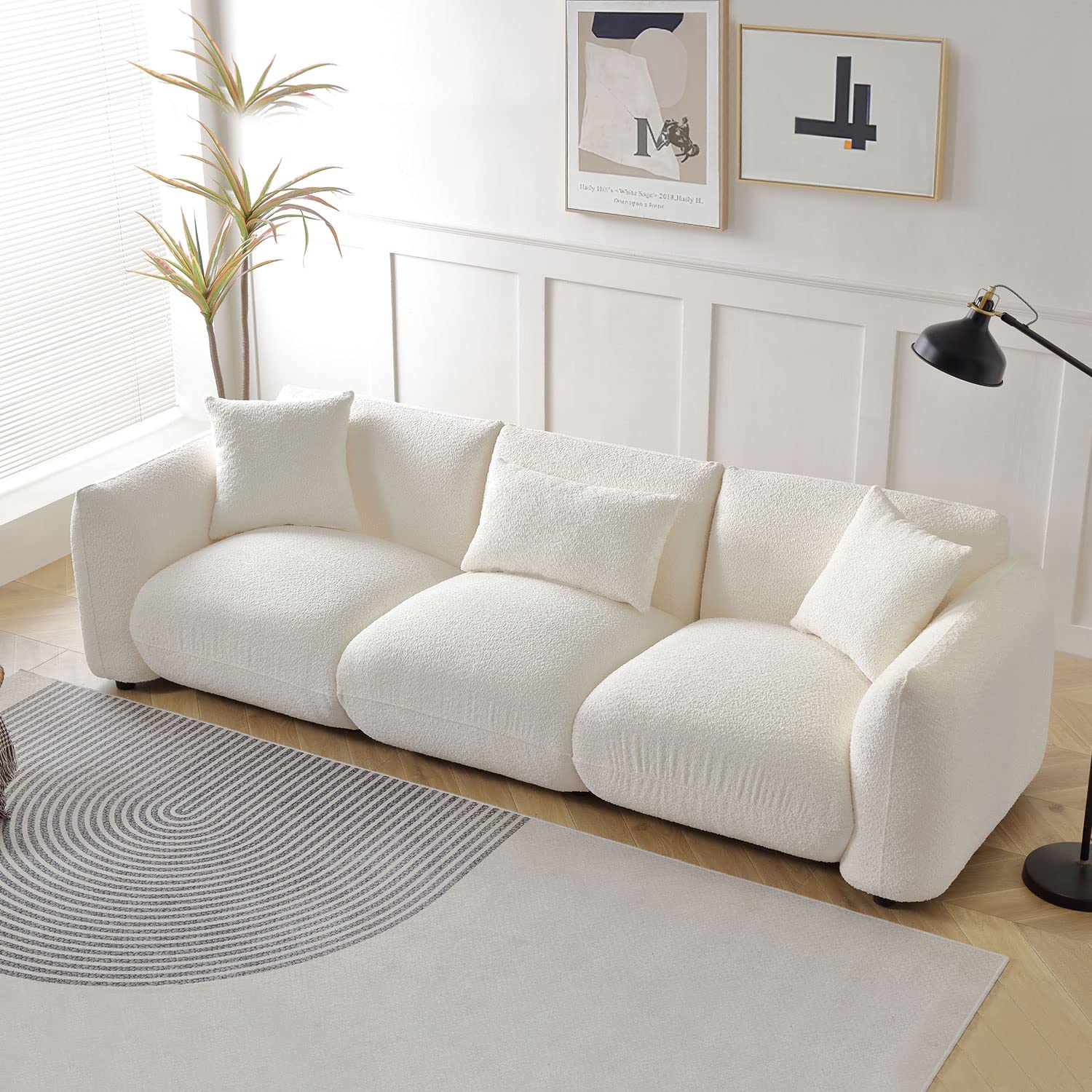 Sectional Sofa Couch for Living Room(Beige)