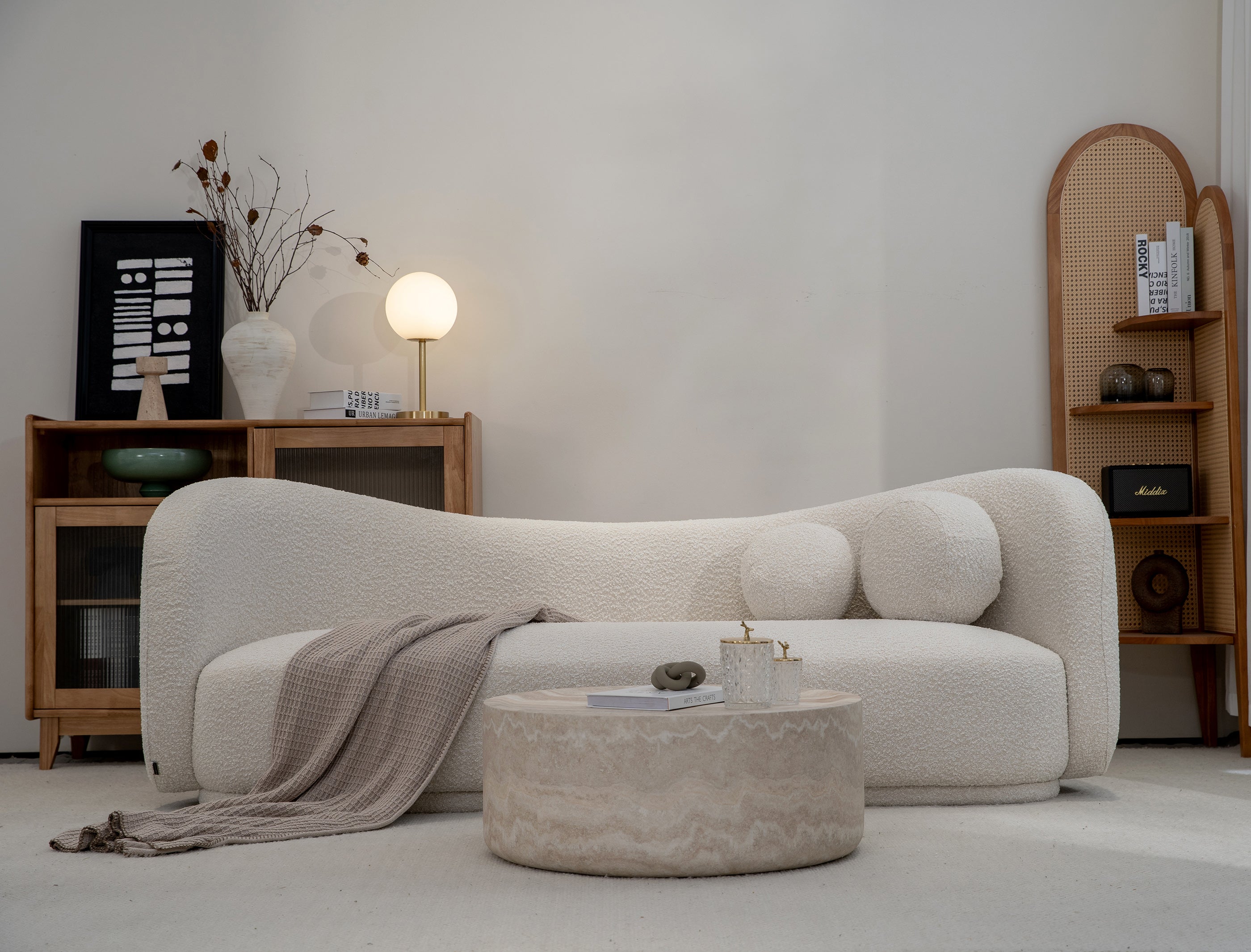 Comfortable Seating: Kiln - Dried Hardwood and Soft Cushion Sofa