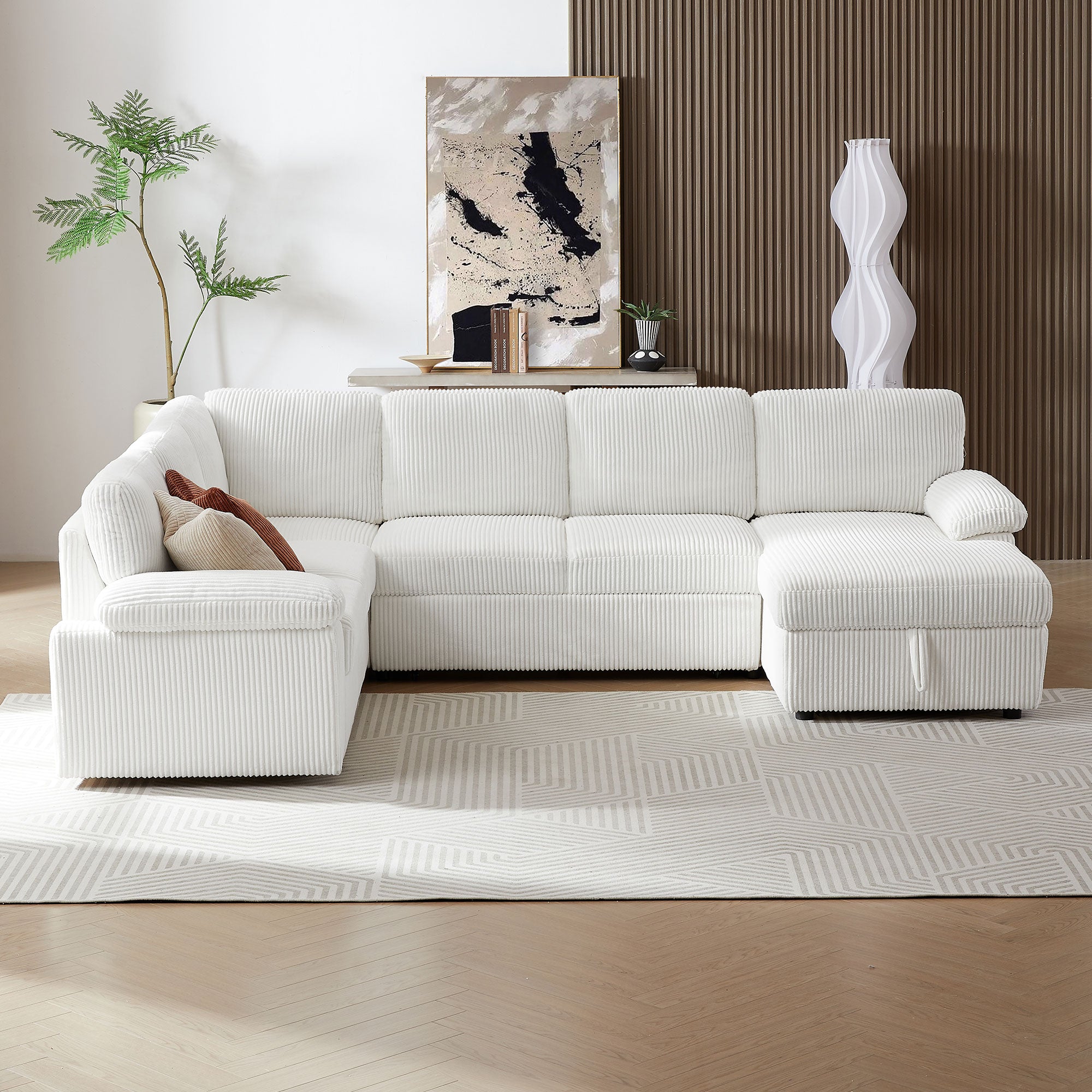 Oversized Modular Storage Sectional Sofa Couch for Living Room