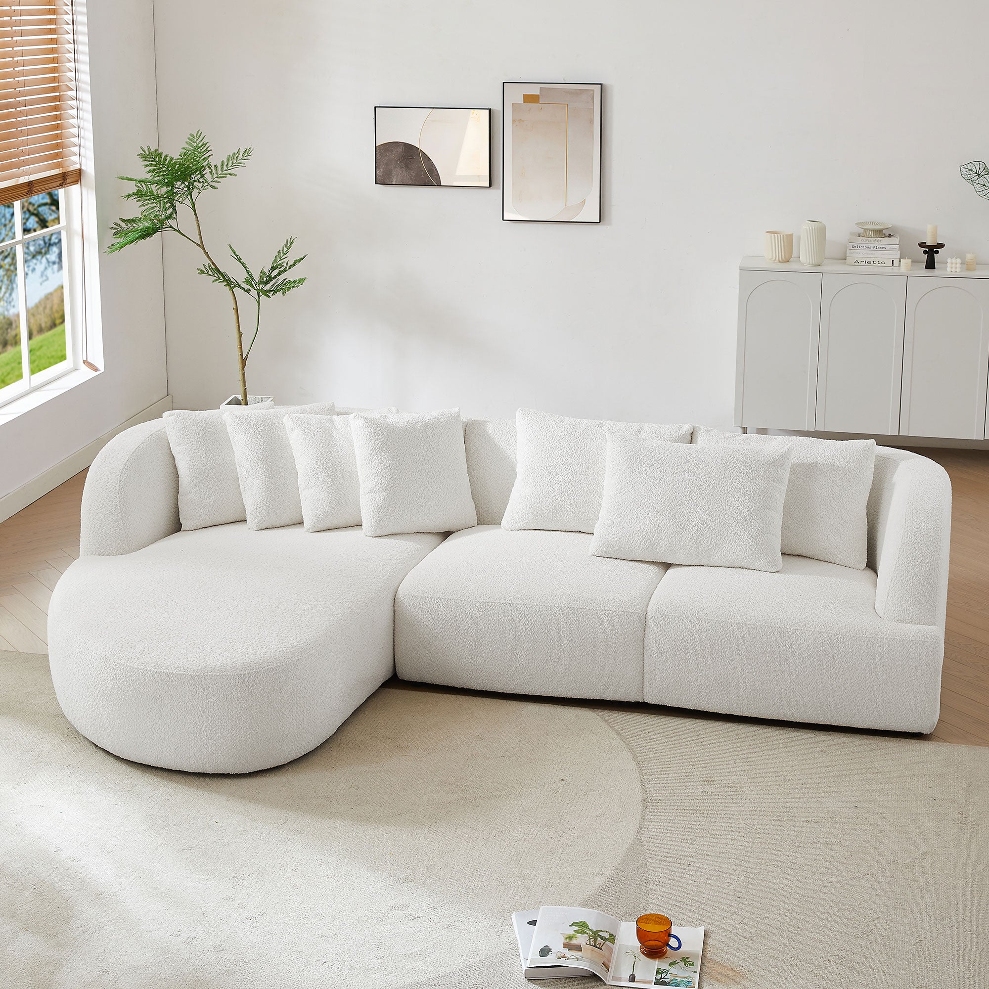 Convertible Corner Sofa with armrest and sectional Sofa