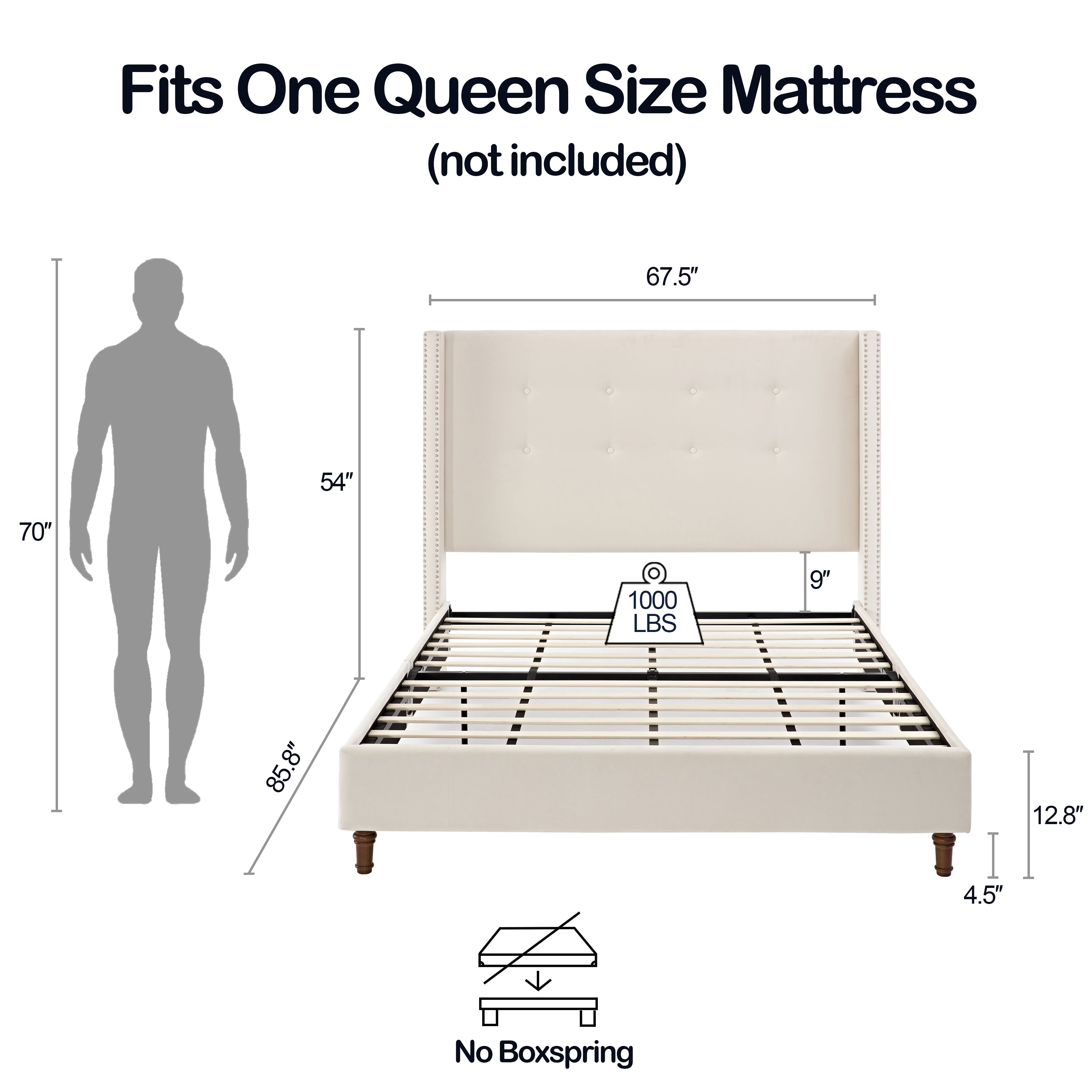 Upholstered  Bed Frame