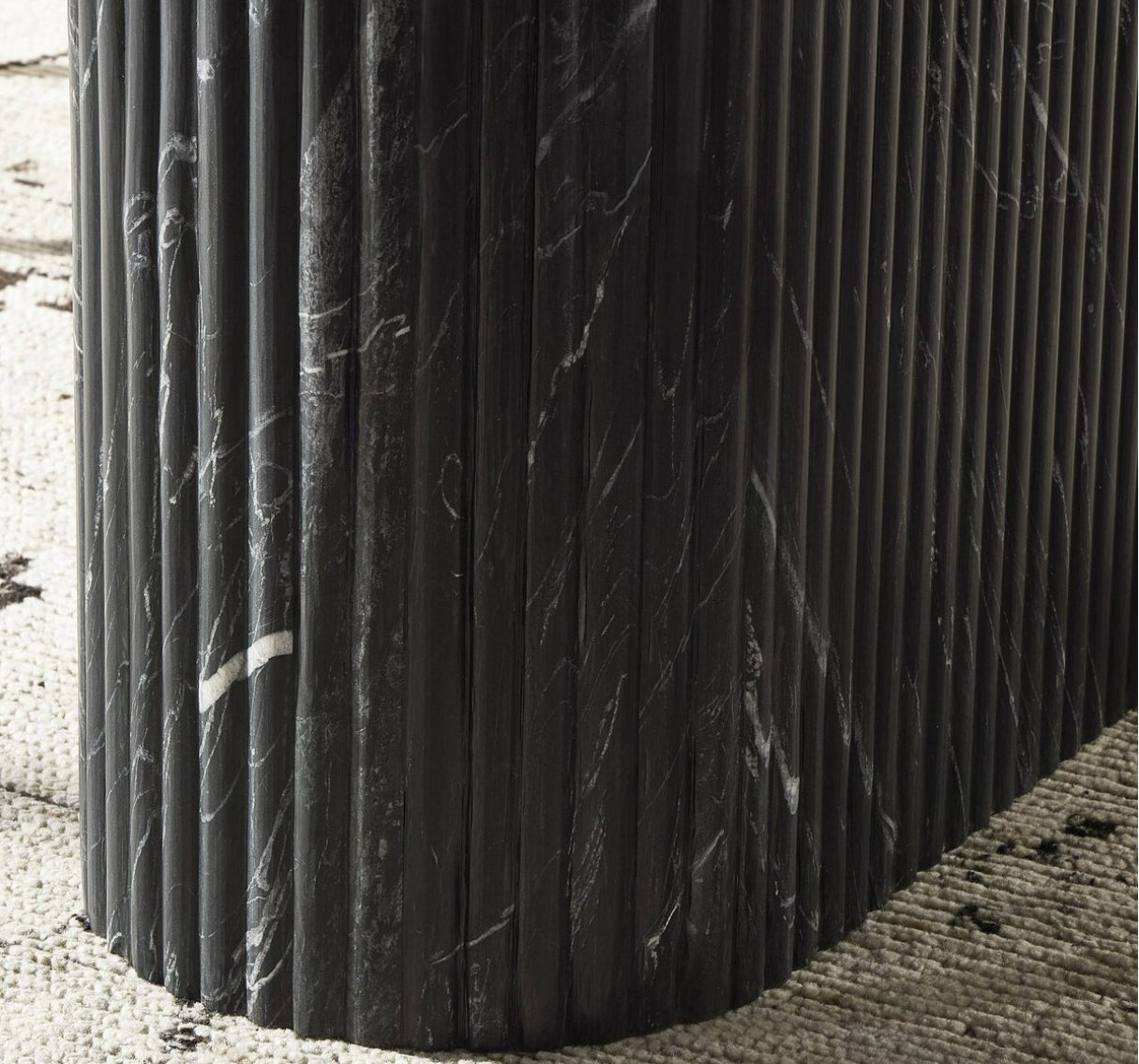 Oranda Dining Table Black Marble