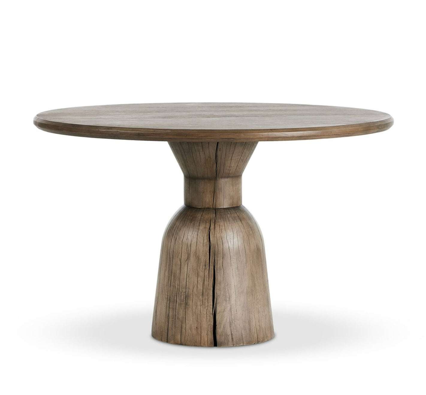 Xiomara Round Dining Table Aged Drifted Oak