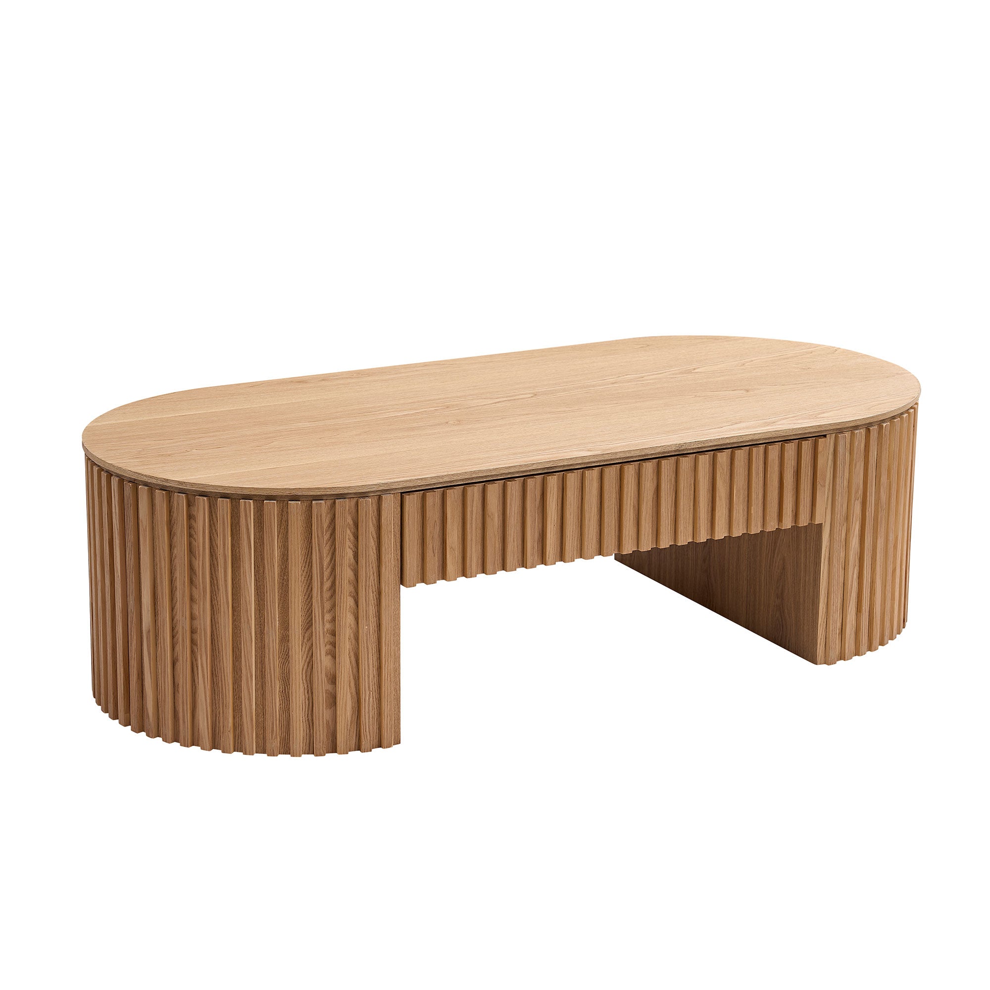 Oval Wood Coffee Table With Drawer Mid Century Modern Coffee Table Unique Coffee Table for Living Room Furniture, Tea Table