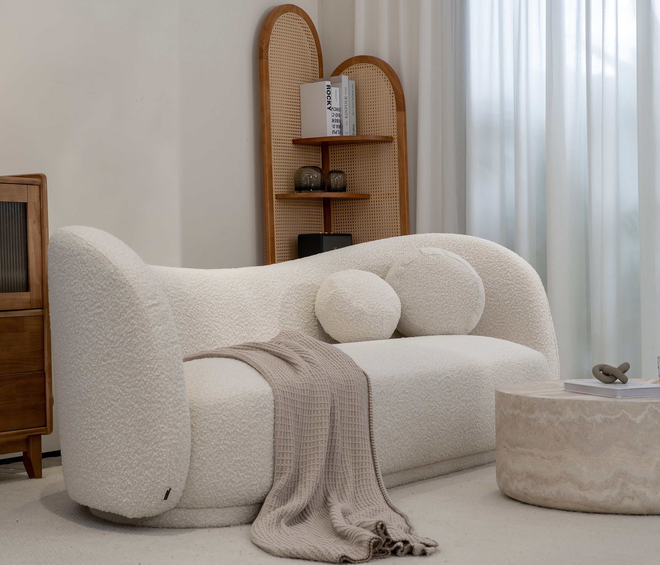 Comfortable Seating: Kiln - Dried Hardwood and Soft Cushion Sofa