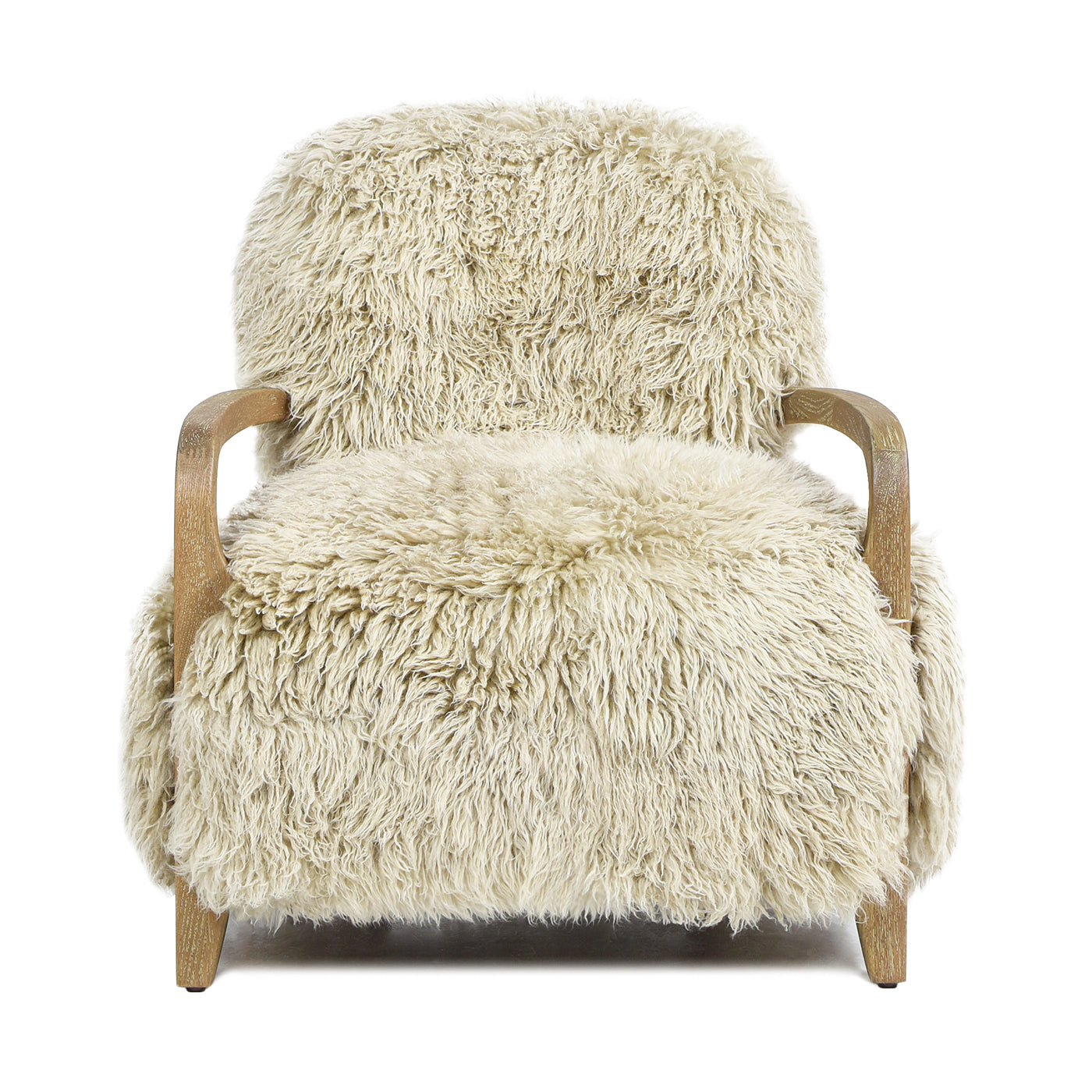 Genuine Sheepskin Fur Split Back Natural Blonde Collection – Dining Chair, Bar Stool, Accent Arm Chair, Loveseat &amp; Ottoman