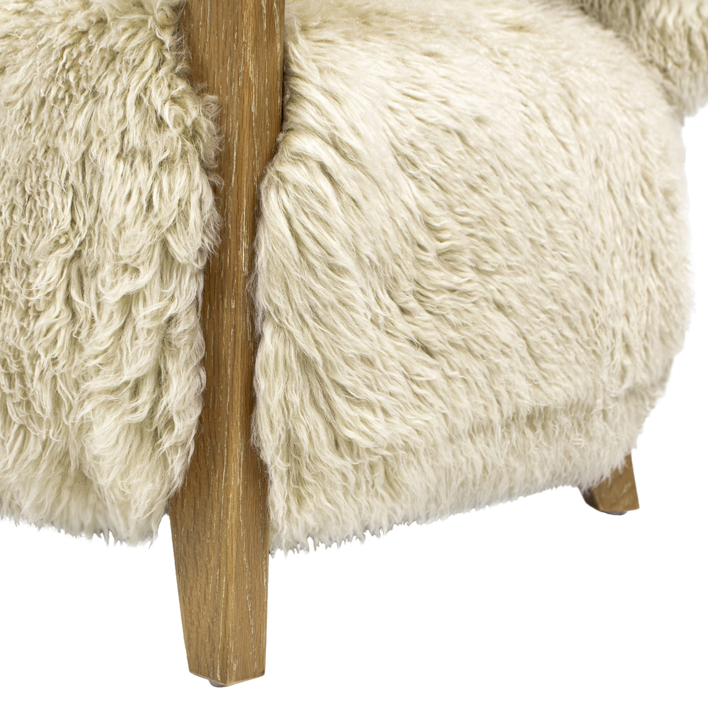 Genuine Sheepskin Fur Split Back Natural Blonde Collection – Dining Chair, Bar Stool, Accent Arm Chair, Loveseat &amp; Ottoman