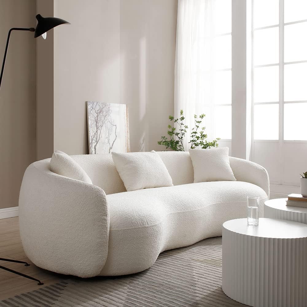 Curved Sofa (Beige)