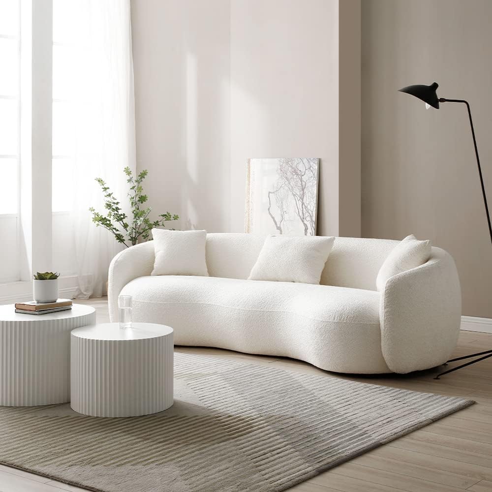 Curved Sofa (Beige)