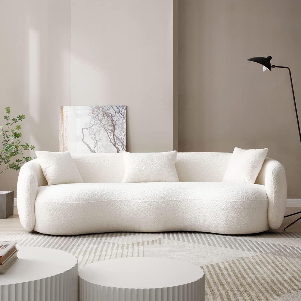 Curved Sofa (Beige)