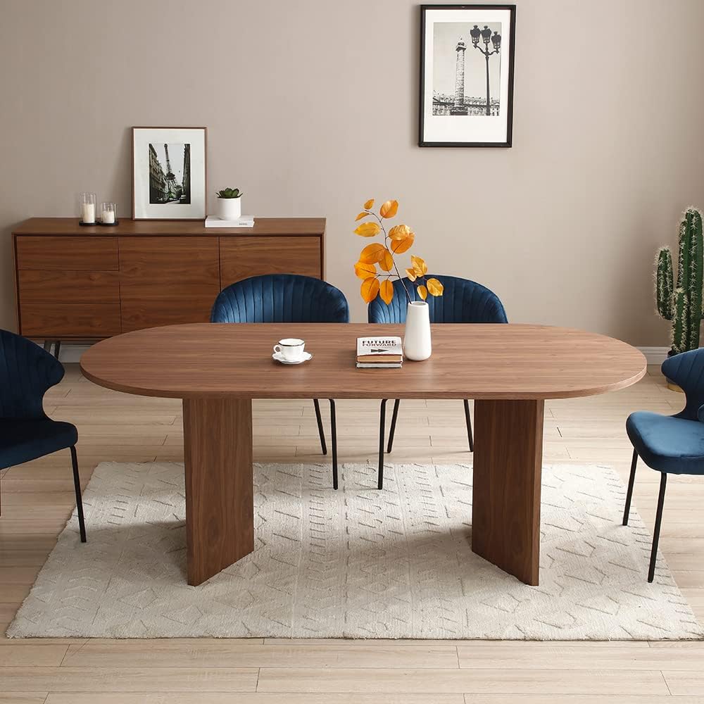 Oval Wood Dining Table