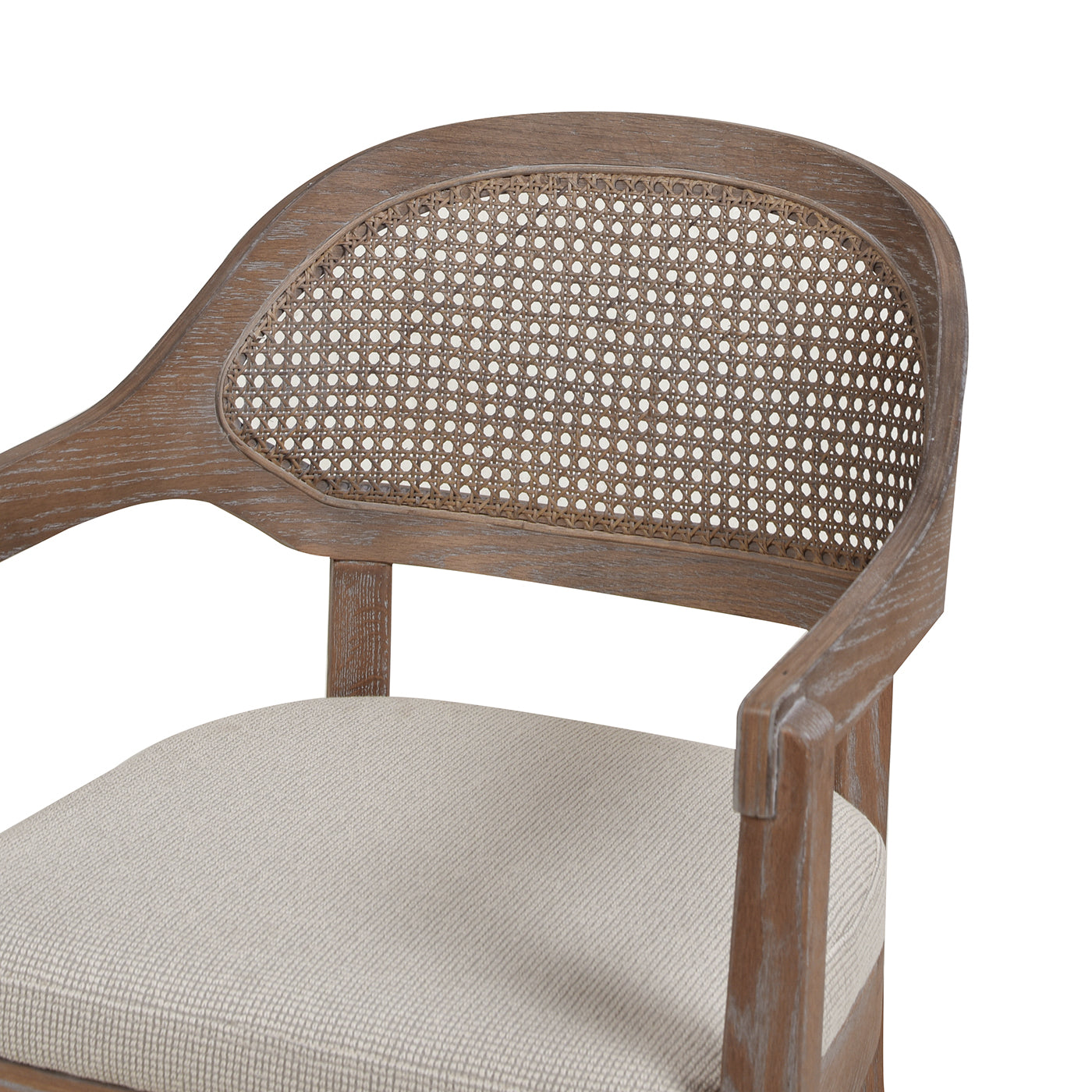 Americana Mid-Century Modern Cane Back Dining Chair