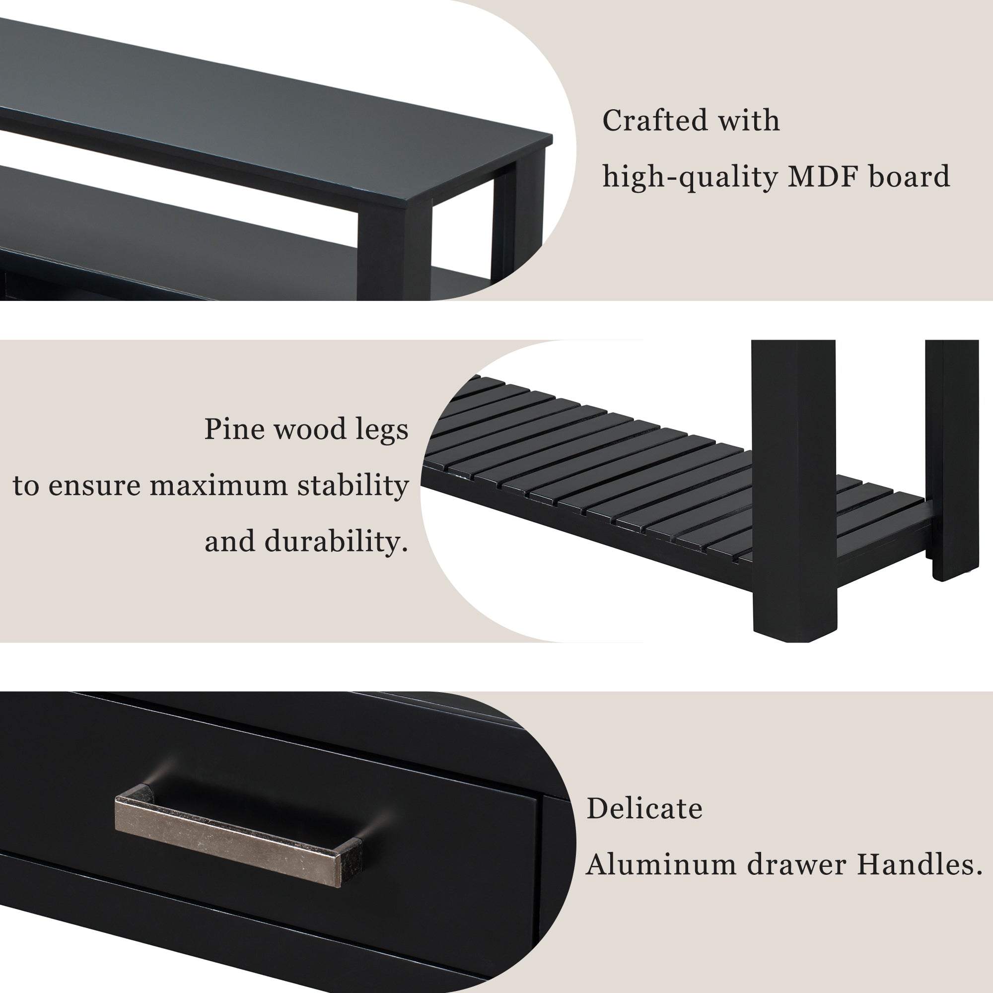 Modern Console Table Sofa Table for Living Room